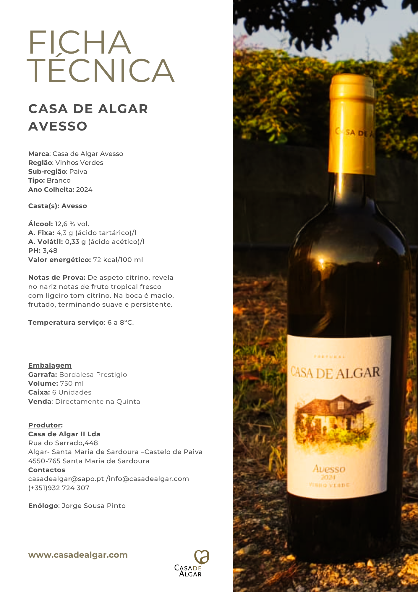 Casa de Algar Avesso